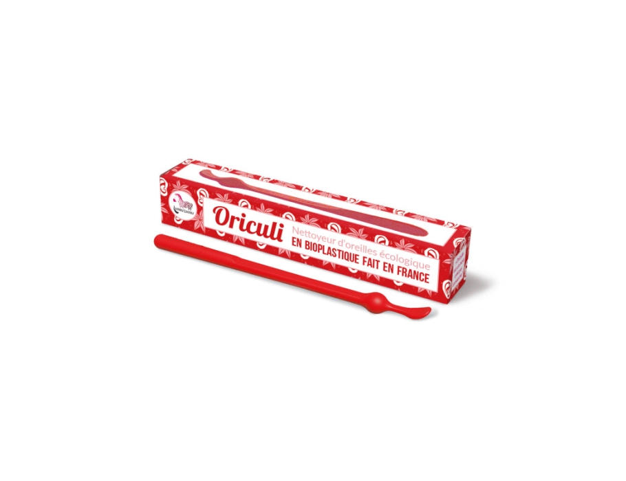 Oriculi Ohrenstäbchen - Biokunststoff - rot