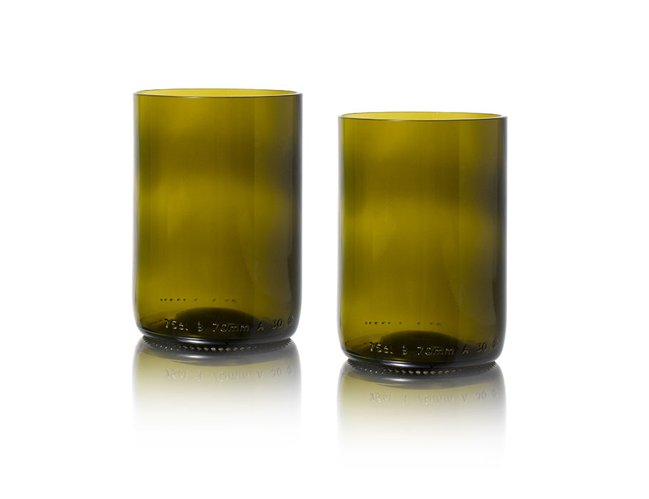 Rebottled Glazen - 2-pack - Olive