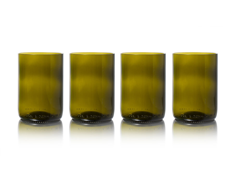 Rebottled Gläser  4-pack - Olive