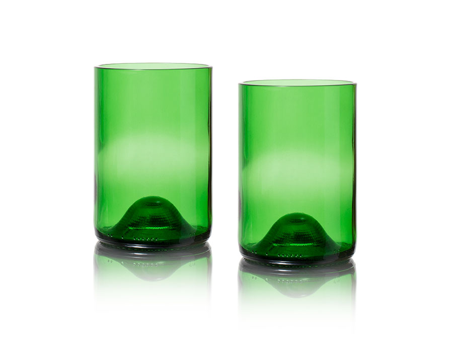 Rebottled Gläser - 2-pack - Grün