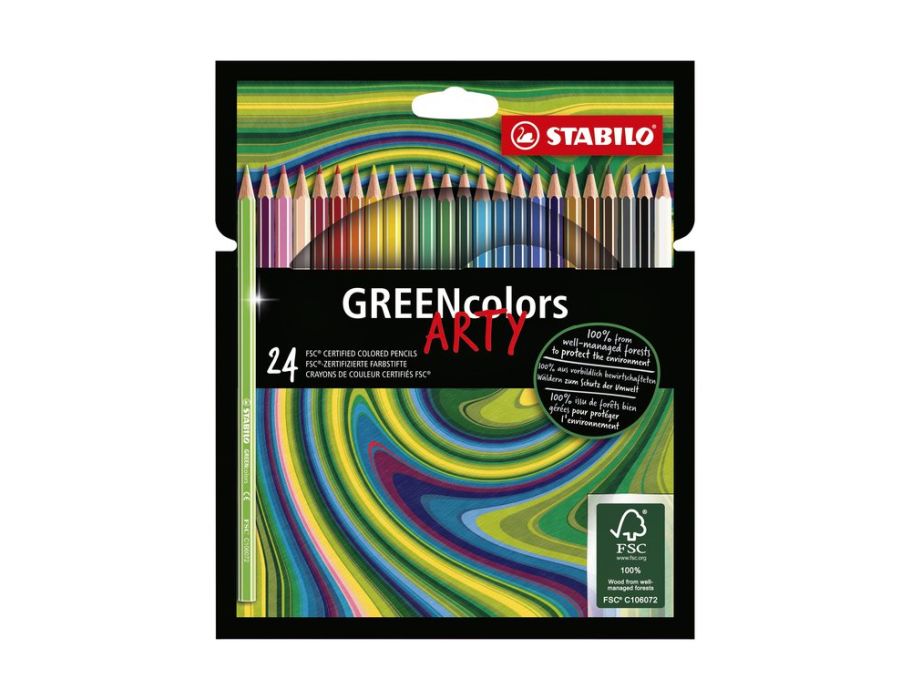Farbstifte - GREENcolors - 24 Farben