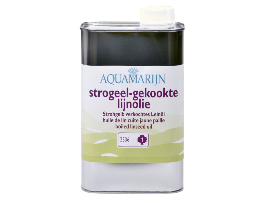 Strogeel-gekookte lijnolie - 1L