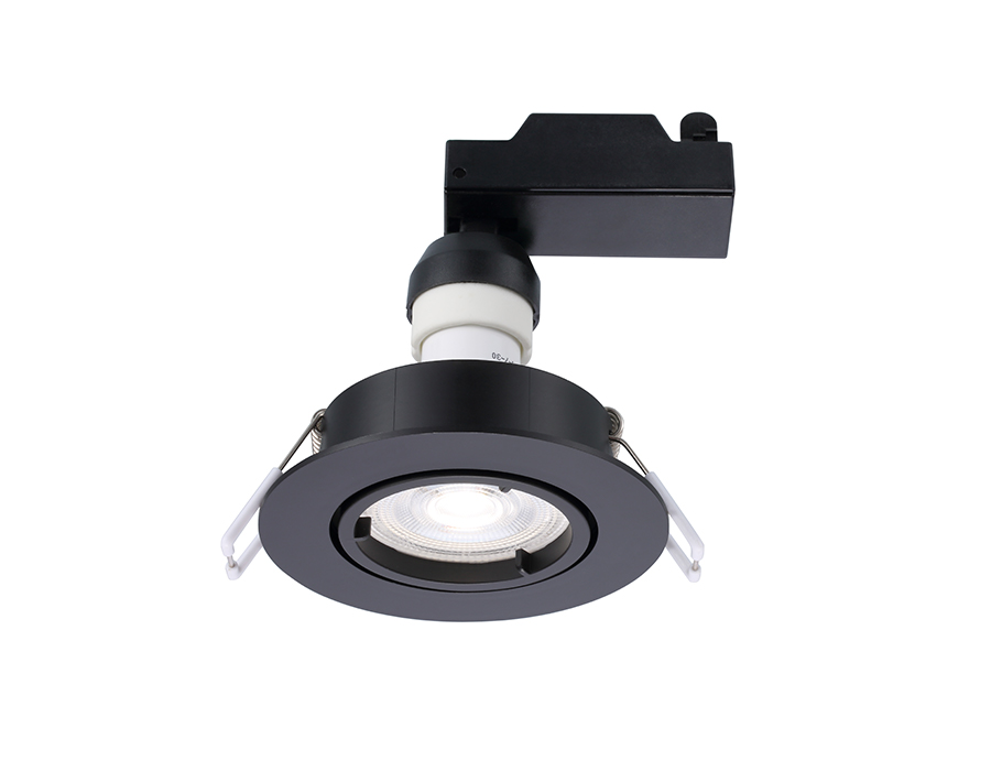 Inbouwspot LED - GU10 - 345 lm - IP20 - zwart