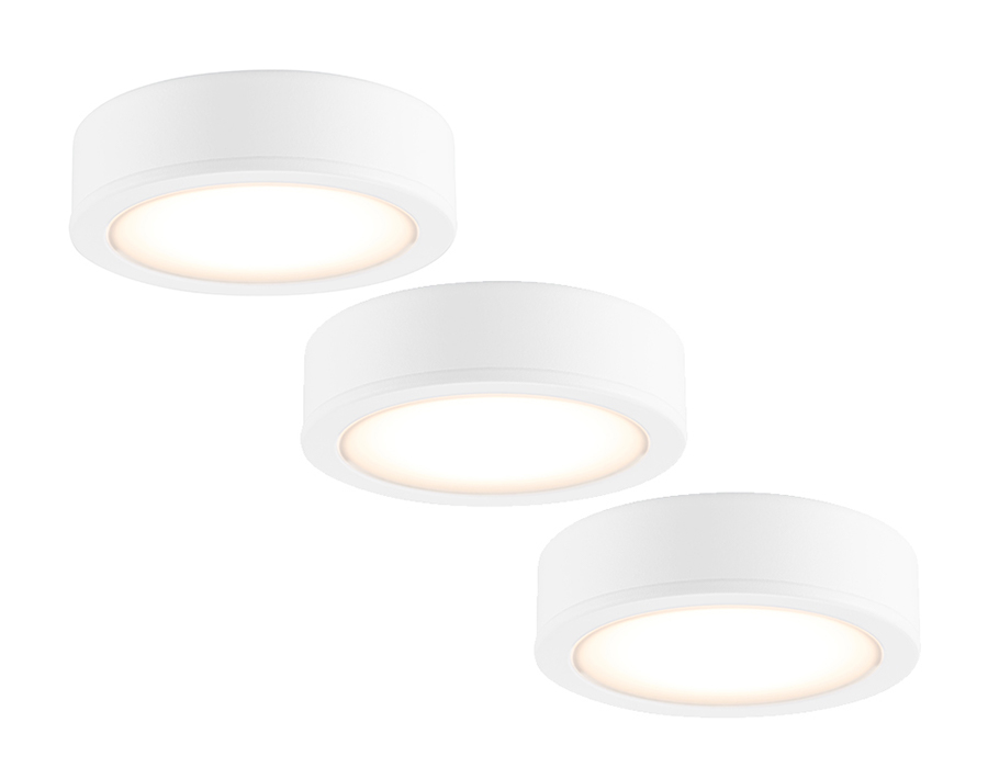 Küchenspots LED - 3er-Set - 270 lm - IP20 - weiß