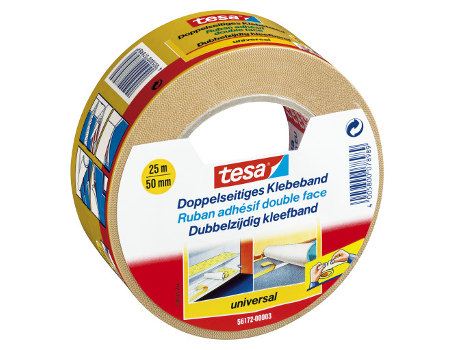 Tesa – Doppelseitiges Klebeband – 25 m x 50 mm