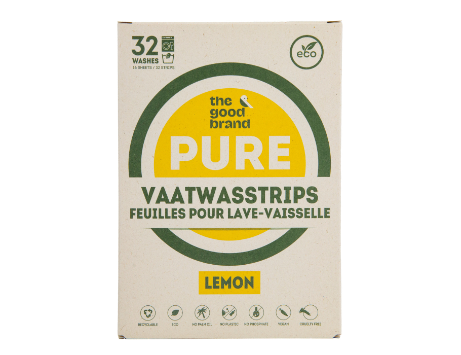 The Good Brand Vaatwasstrips Lemon -  32st