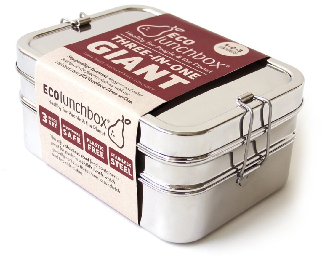 Lunchbox aus Edelstahl - 3 in 1 Giant