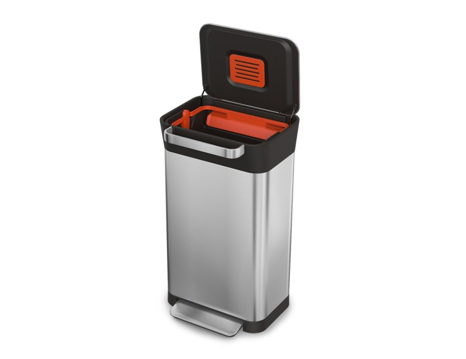 Joseph Joseph Intelligent Waste - liter met pers RVS | Eco-Logisch webshop