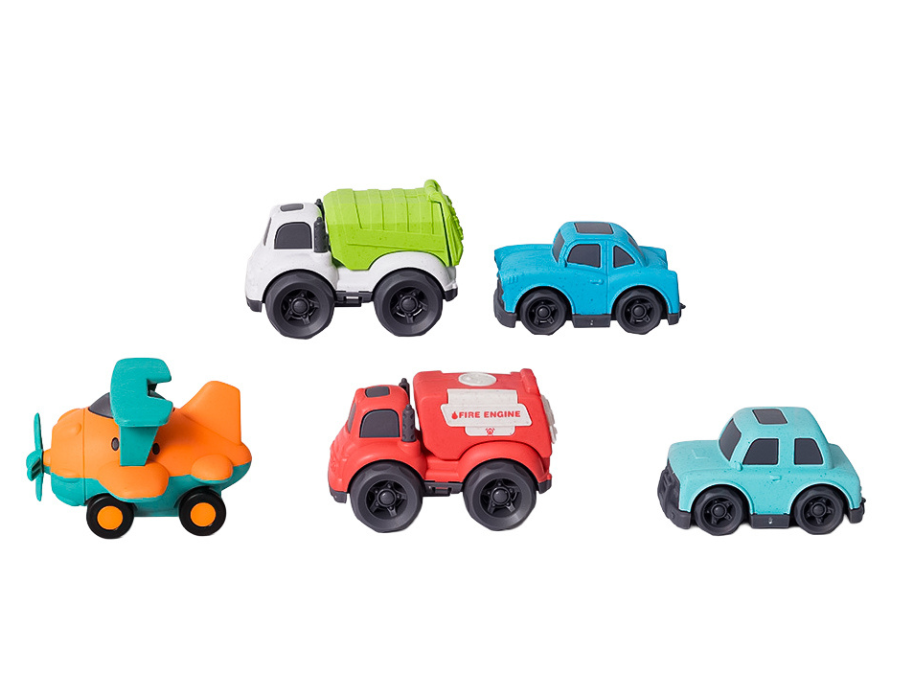 Bioplastic speelgoed truck- en vliegset