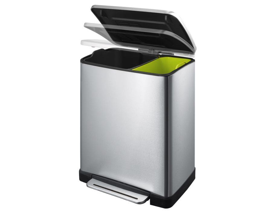 EKO E-Cube prullenbak - duo 18 liter | Eco-Logisch webshop