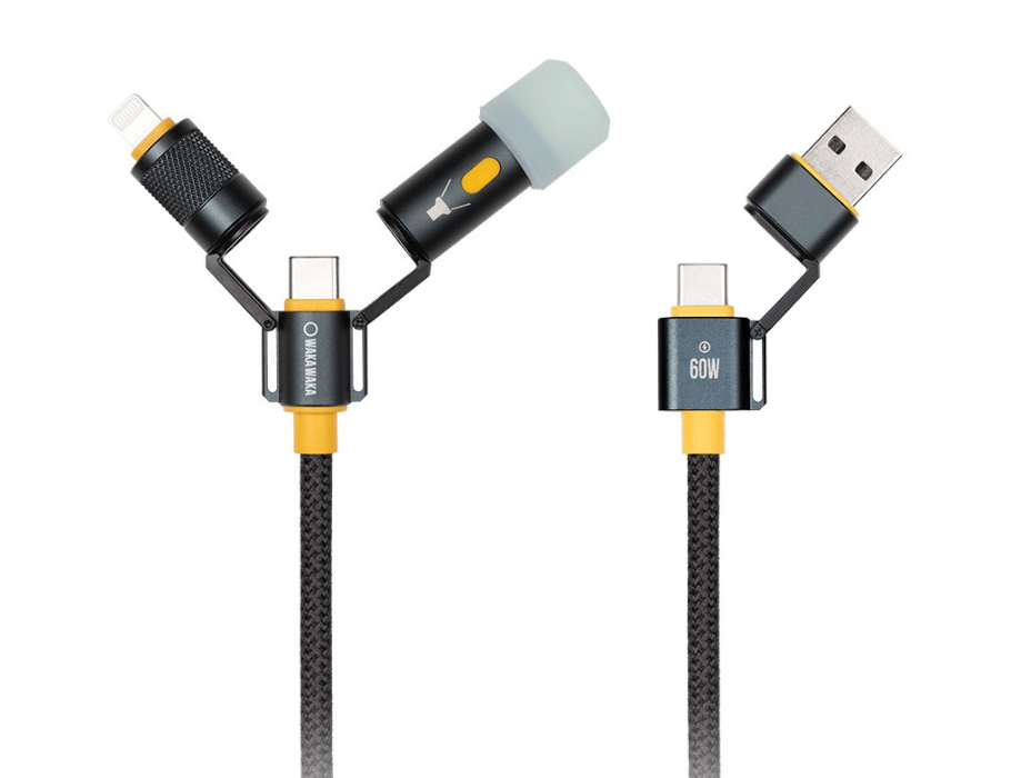 USB-kabel - 5-in-1 - 60W- met zaklampje