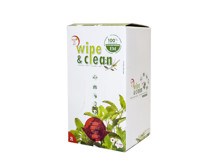 EM Reinigingsmiddel - Wipe & Clean - Basilicum - 2L