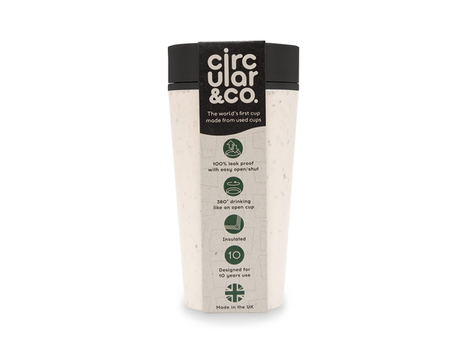 rCUP 340 ml - Creme/Zwart