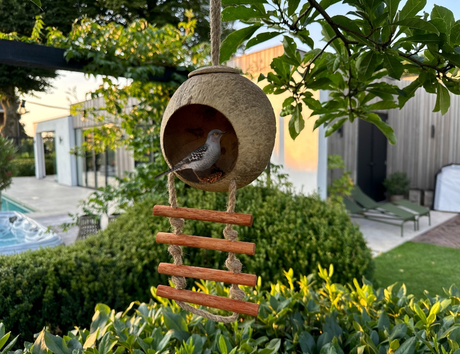 Vogelvoederhuisje Kokosnoot