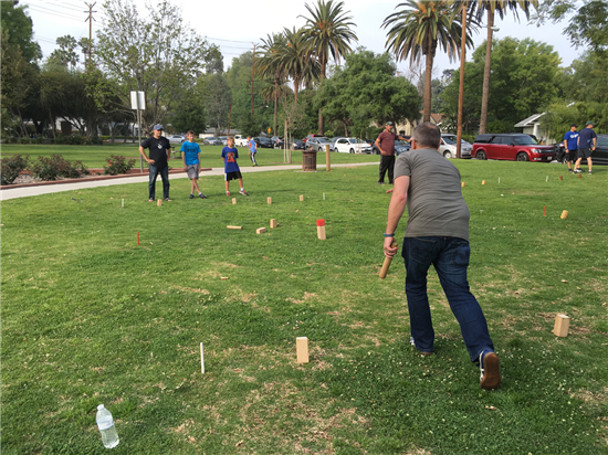 Artefact Verliefd Ontwikkelen Kubb Kubb spel - houten krat | Eco-Logisch webshop