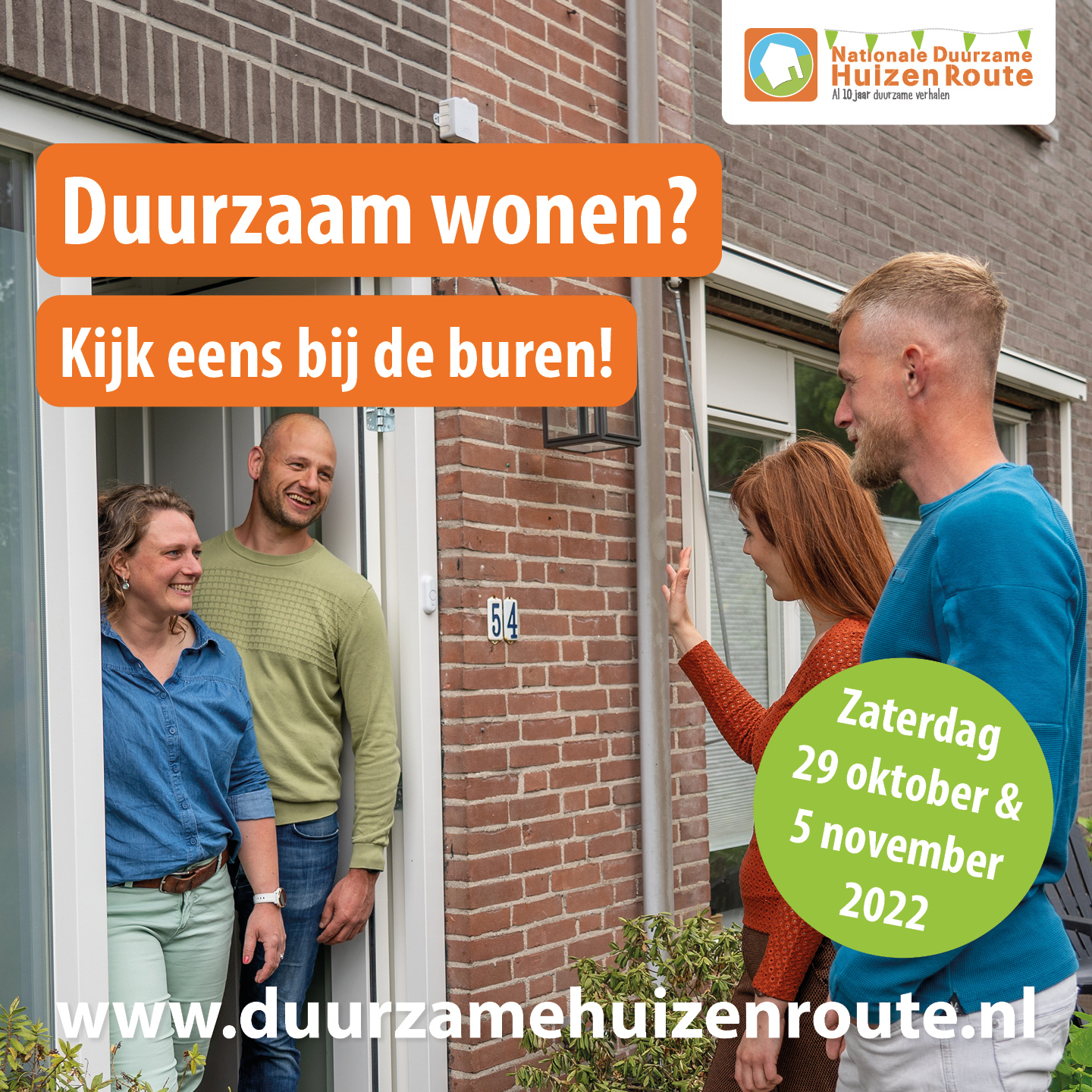 Neem een kijkje bij een duurzame woning op 29 oktober en 5 november