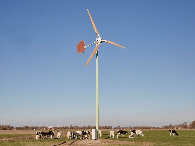 Boeren kiezen voor houten windmolen 